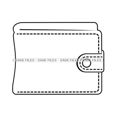 Wallet Outline Svg Wallet Svg Money Svg Wallet Clipart W Inspire