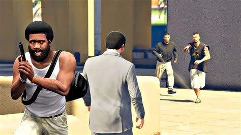 FRANKLIN EM APUROS ROUBANDO CARGA DOS VAGOS GTA 5 DIA DIA DO MICHAEL