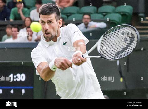 Novak Djokovic Wimbledon Fotos Und Bildmaterial In Hoher