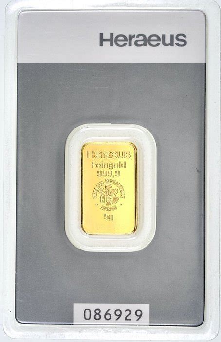 Grams Gold Heraeus Sealed With Certificate Catawiki