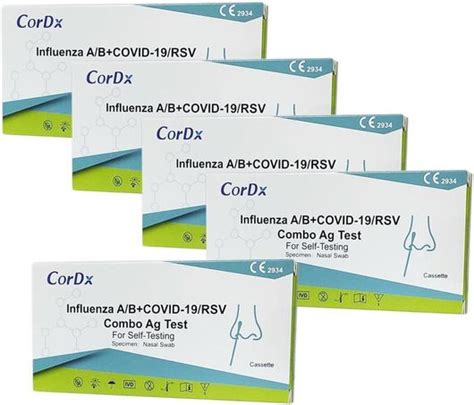 Διαγνωστικό Τεστ CorDX Influenza A B Covid 19 RSV Combo Ag Ταχείας