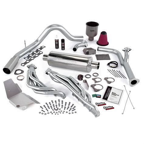 Powerpack Bundle Complete Power System W Single Exit Exhaust Chrome Tip 99 04 Ford 6 8 Truck Egr