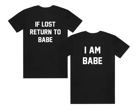 If Lost Return To Babe I Am Babe Shirts Honeymoon Set Couple Etsy