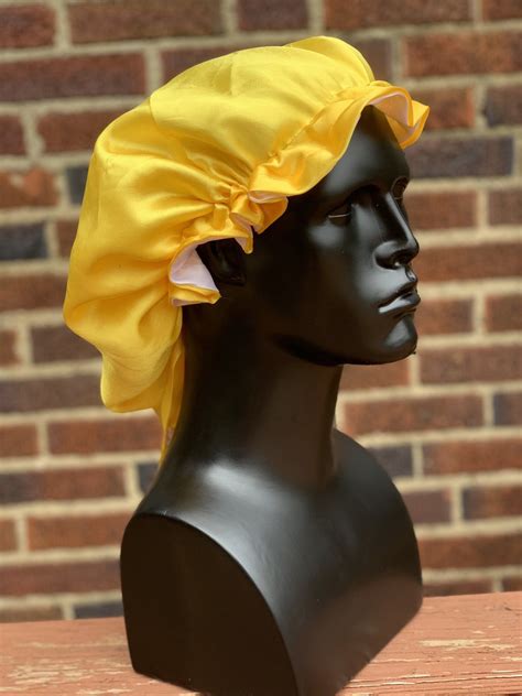 Yellow” Silk Bonnet Silk Bonnet Bonnets Silk