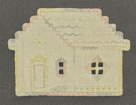 House Cream Ornament Hardanger Embroidery Etsy