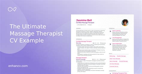 3 Massage Therapist Cv Examples For 2024