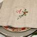 Christmas Monogram Napkin Set Personalized Cloth Napkins Reusable