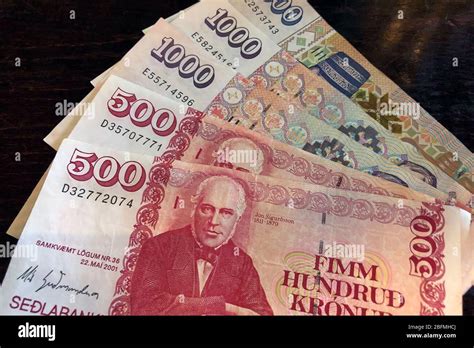 Icelandic Currency Money 1000 Kronur Hi Res Stock Photography And