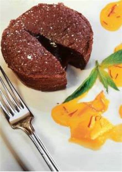 Fondant Ti De Au Chocolat Coulis D Orange