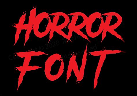 Horror Font Svg Alphabet Svg Instant Download Font Svg Hallowen Svg