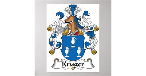 Kruger Family Crest Poster | Zazzle