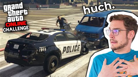 Polizei Verfolgungsjagd Endet Mit Chaos Gta Online Challenge Youtube