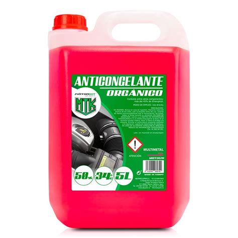 MOT3541 Anticongelante Organico Rosa 50 5L