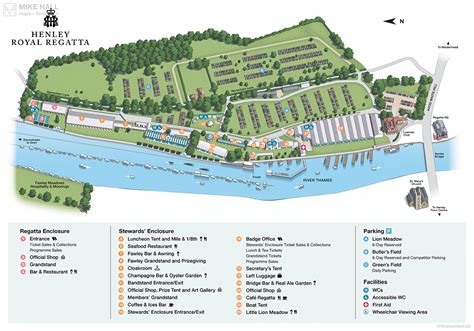 Henley Royal Regatta Visitor Map Behance