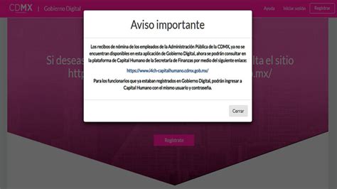 Capital Humano Cdmx Recibos De Pago 2021 Imprimir Recibos De Nomina