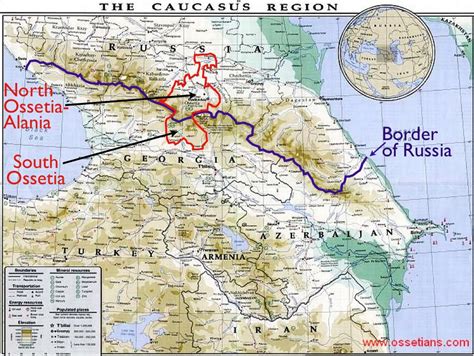 Map Of Ossetia