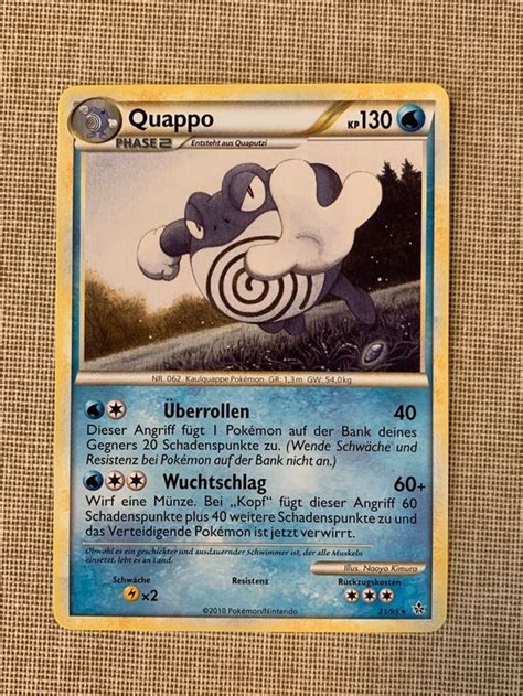 Pokemon Quappo Rare Hs Entfesselt Deutsch Kaufen Auf Ricardo