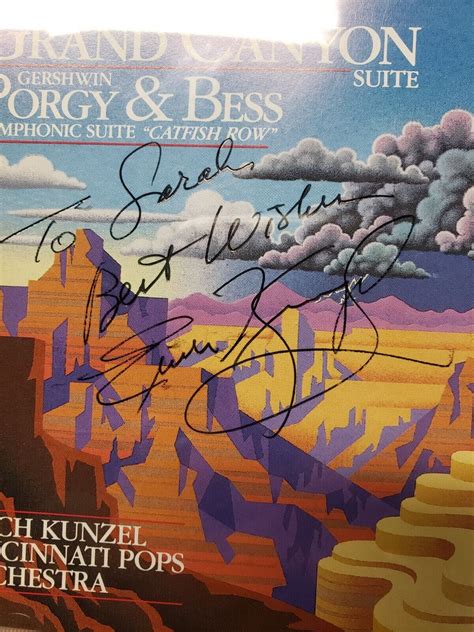 Signed Grofe Grand Canyon Gershwin Porgy Suite Erich Kunzel