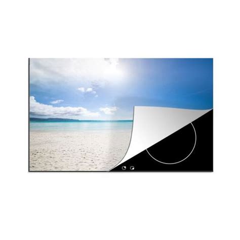 MuchoWow Tapis plaque induction Plage Île Soleil Protection