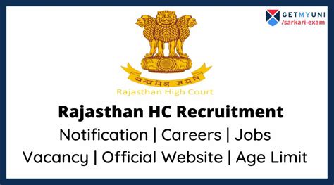 Rajasthan High Court Recruitment 2022 Vacancy Eligibility Job