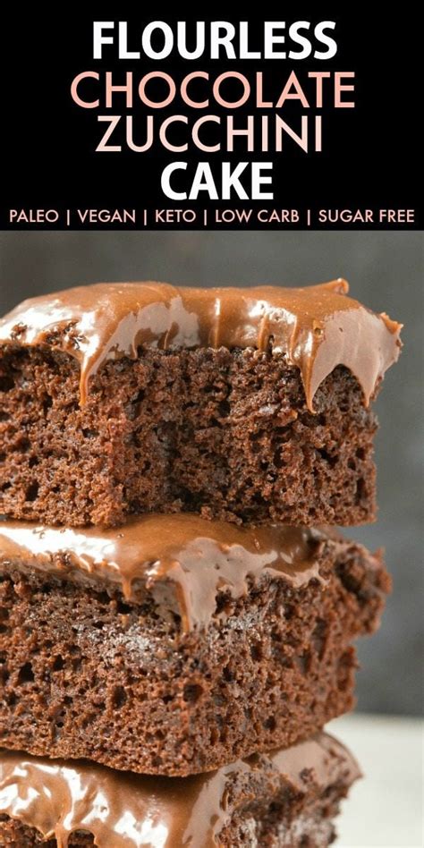 Flourless Paleo Vegan Chocolate Zucchini Cake Keto Gluten Free