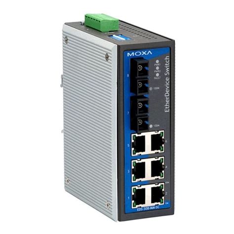 Moxa Eds Mm Sc Unmanaged Ethernet Switches Easy World Automation