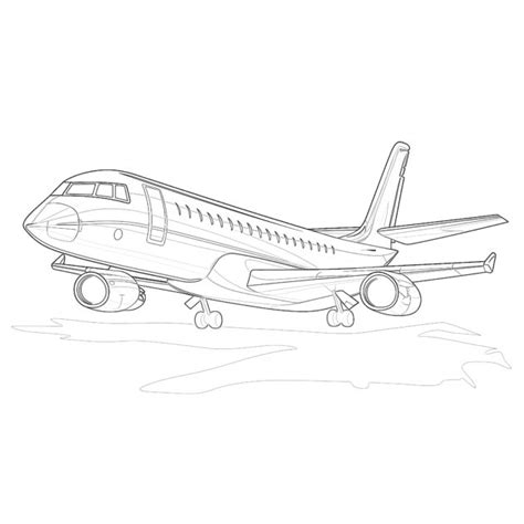 Jet Airplane Coloring Page Coloring Pages Mimi Panda