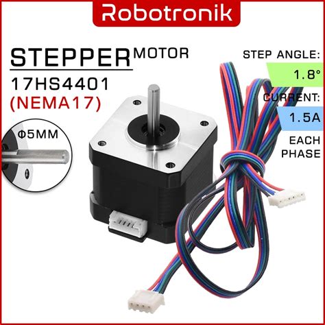 Stepper Motor 17hs4401 Hybrid Series 2 Phase 4 Wire Nema 17 Compatible