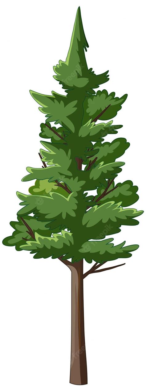 Snowy Pine Tree Clip Art Image Hd Pine Tree Silhouette Pine Clip