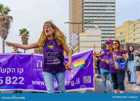 Tel Aviv 2023 Annual Lgbtq Pride Parade Editorial Stock Image Image Of Community Participant