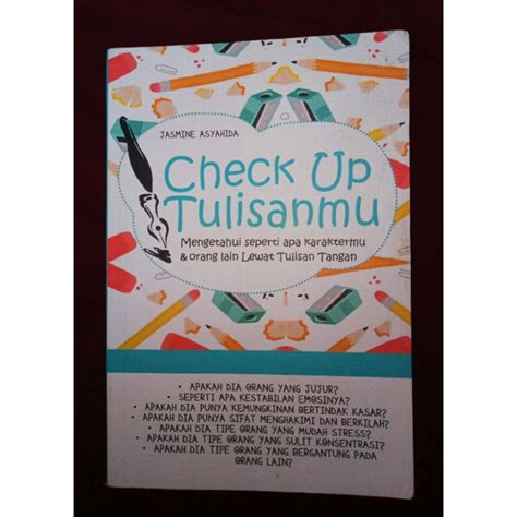 Jual Preloved Buku Check Up Tulisanmu Buku Bekas Buku Psikologi Check