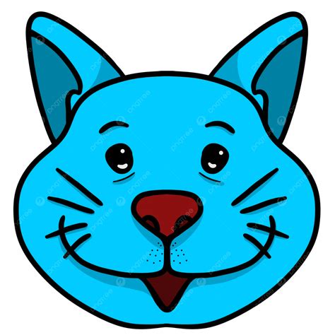 Blue Cat Illustration Illustration Paint Animal Png Transparent