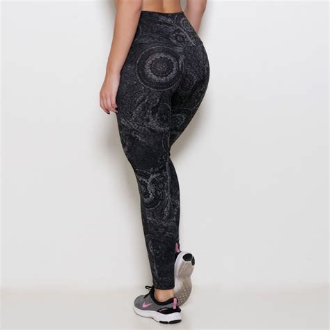 Calça Legging Rede Na Cintura Lingerie BR Atacado para