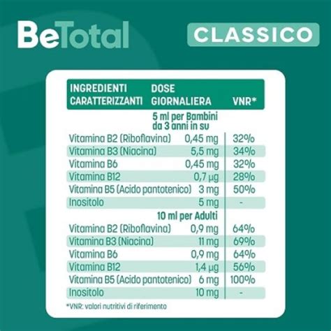 Be Total Sciroppo Gusto Classico Integratore Alimentare 200ml