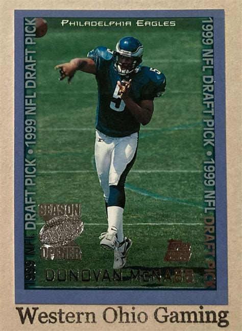 Topps Season Opener Donovan Mcnabb Rookie Card Ebay