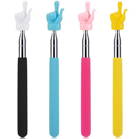 Sixwipe Pcs Telescopic Teachers Pointer Mini Hand Pointers Finger