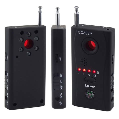 CC308 Anti Spy RF Signal Bug Detector Hidden Camera Laser Lens GSM