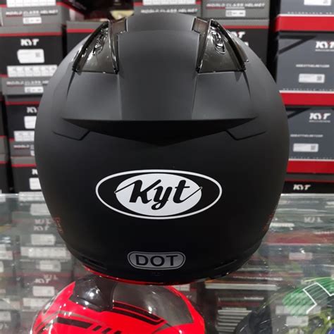 Jual Helm Half Face Kyt Dj Maru Solid Black Doff M Shopee Indonesia