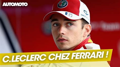 Rendez Vous F1 Charles Leclerc Débarque Chez Ferrari En 2019 Youtube