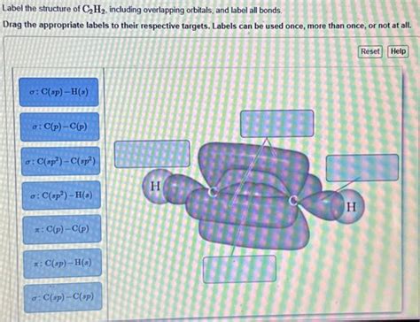 Solved Label The Structure Of C2h4 Including Overlapping