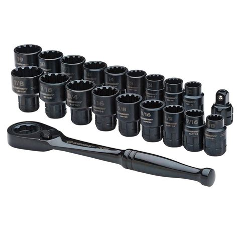 Crescent Pass Thru Ratchet Sae And Mm Socket Set Piece Cx Pt