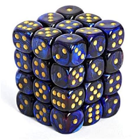 Chessex Signature 12mm D6 With Pips Dice Blocks 36 Dice Scarab Ro 1200