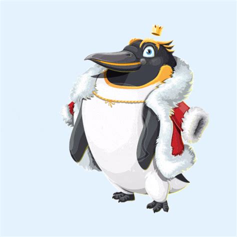 King Penguin Animated GIFs Collection | GraphicMama