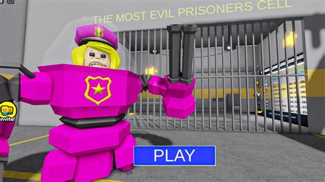 MECH GIRL BARRY S PRISON RUN Obby New Update Roblox All Bosses Battle