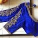 Royal Blue Maggam Work Blouse Aari Work Saree Blouse Aari Work Blouse