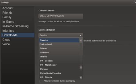 Best steam download region - pnalocal