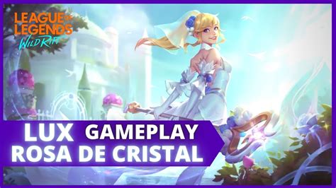 TESTANDO A NOVA SKIN EXCLUSIVA LENDÁRIA LUX ROSA DE CRISTAL LEAGUE