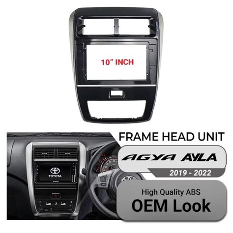 Jual Ready Frame Head Unit Double Din Android Toyota Agya Daihatsu