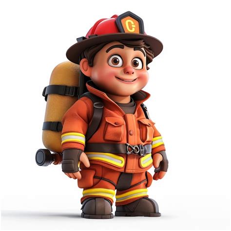 Premium Photo A Lego Fireman With A Firefighter Uniform And A