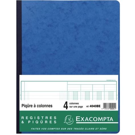 Exacompta E Registre Colonnes X Mm Journal Comptable